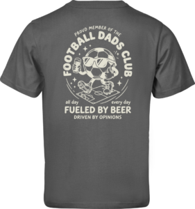 Football Dads Club Loose Fit T-shirt Powder Grey