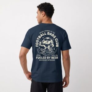 Football Dads Club Loose Fit T-shirt Ink